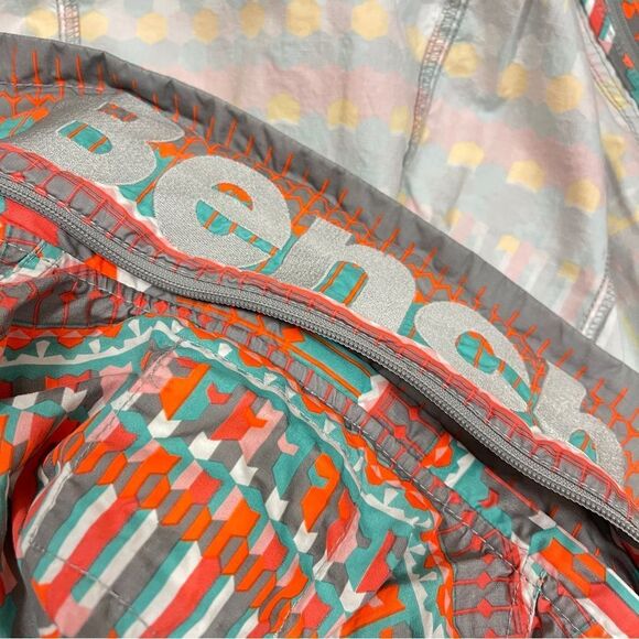 Bench Geometric Tribal Print Jacket Orange Turquoise - S - Picture 9 of 12